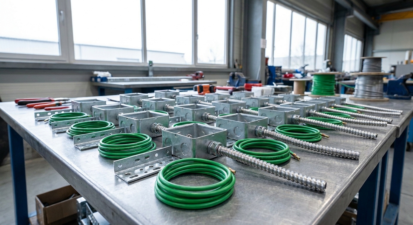 Prefabricated electrical box and cable assemblies